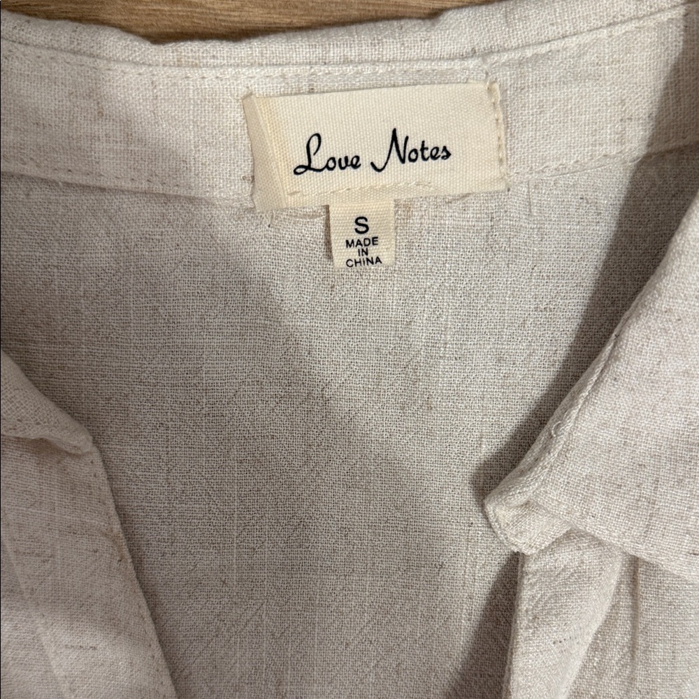 Love Notes Cream Button-Up Shirt - Picture 2 of 3